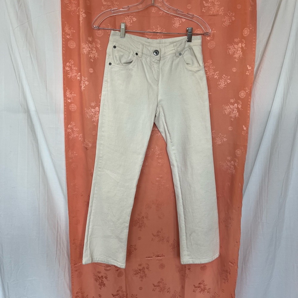 Brunello Cucinelli cream Slim denim jeans size 26